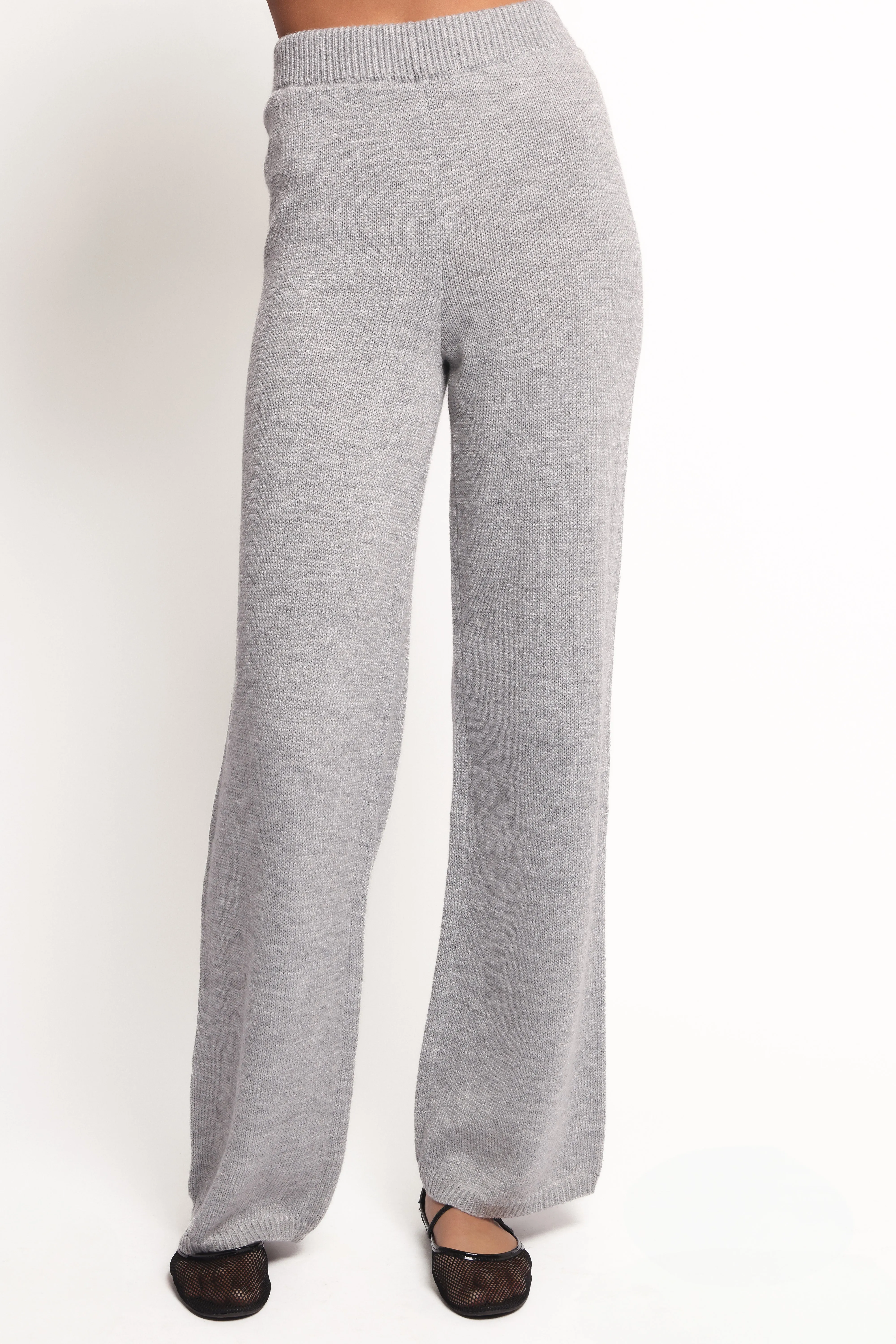 Remii Knit Pant Set - Grey