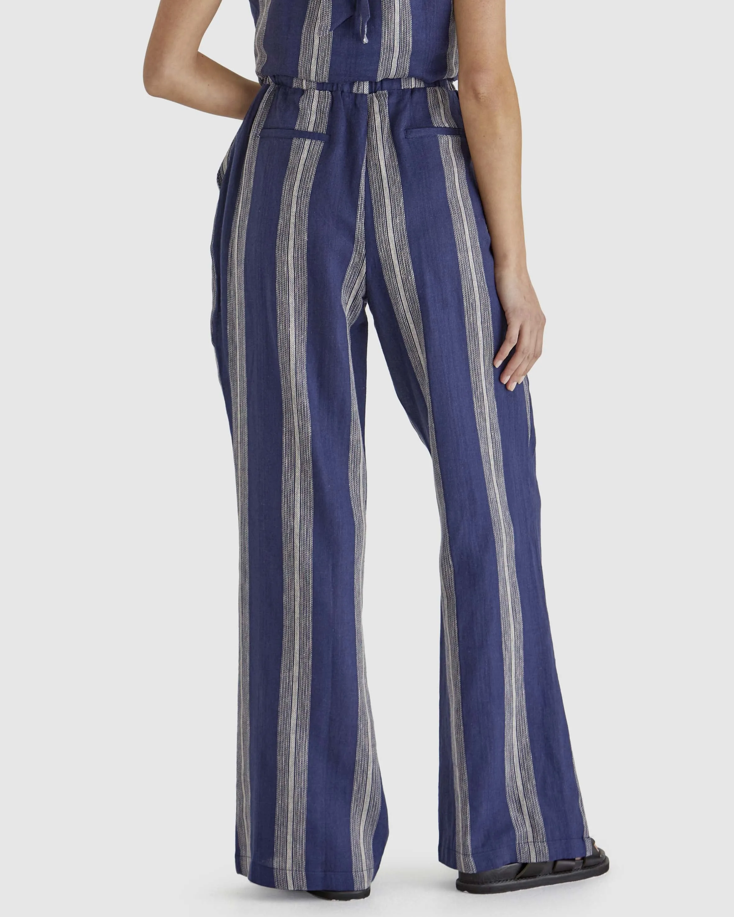 Sass Lizzy Pants Navy Stripe