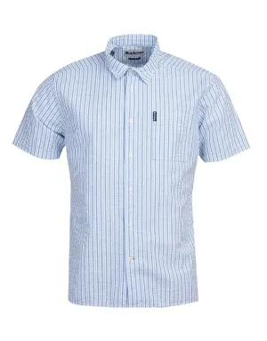SEERSUCKER 8 SHORT SLEEVED SHIRT BLUE