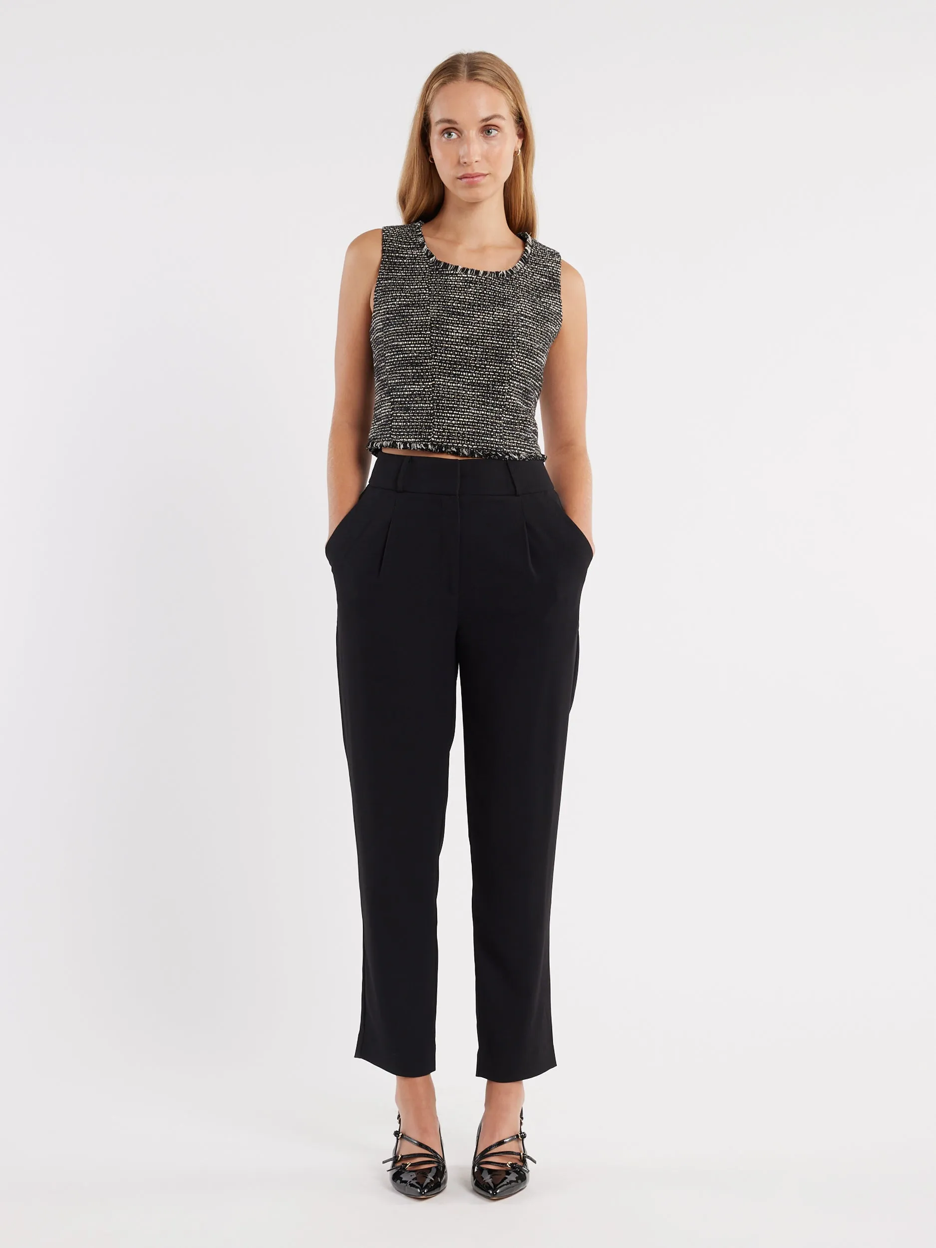 Selena Tweed Top