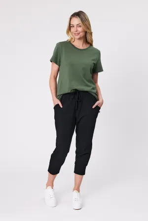 Shine On Essentials Cotton Elastane 3/4 Jogger Black