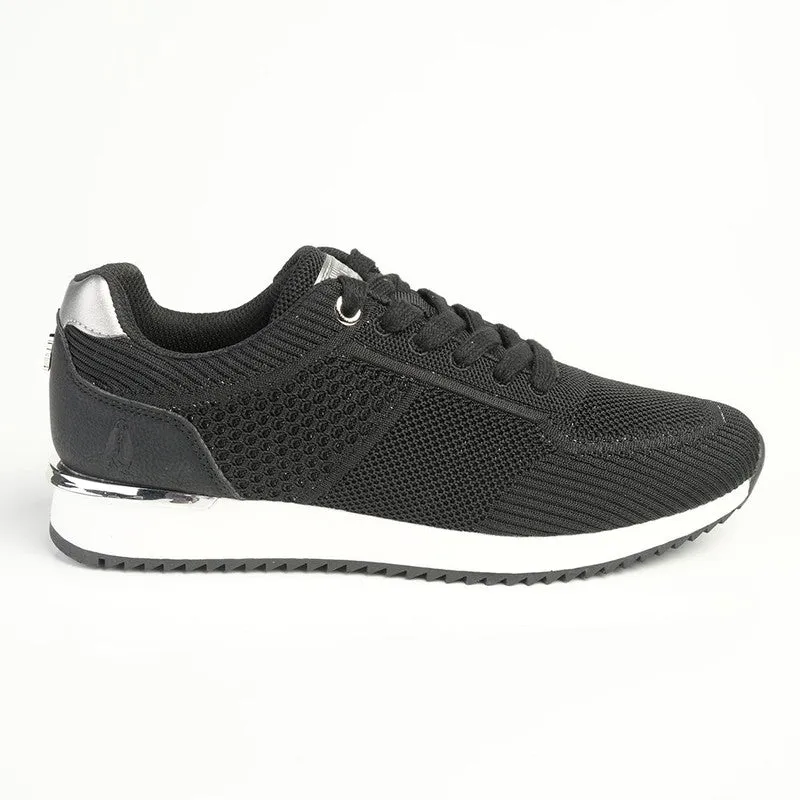Soft Style By Hush Puppies Remy Flyknit Sneaker - Black