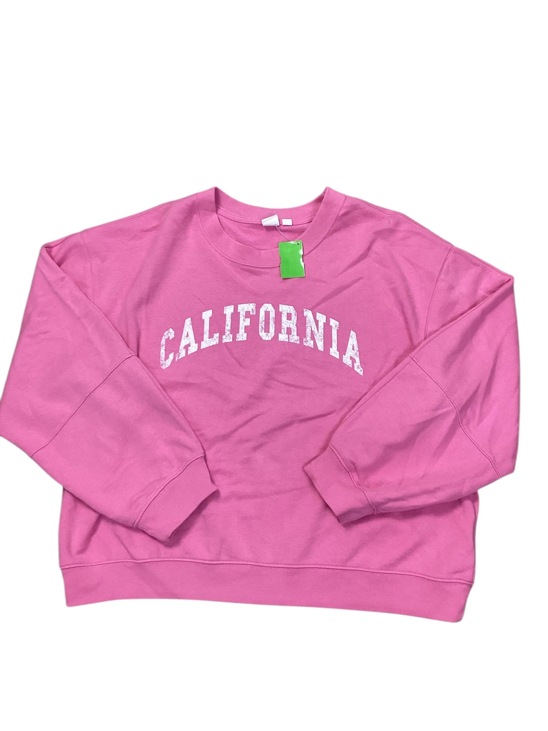 Sweatshirt Crewneck By Gap In Pink, Size:L