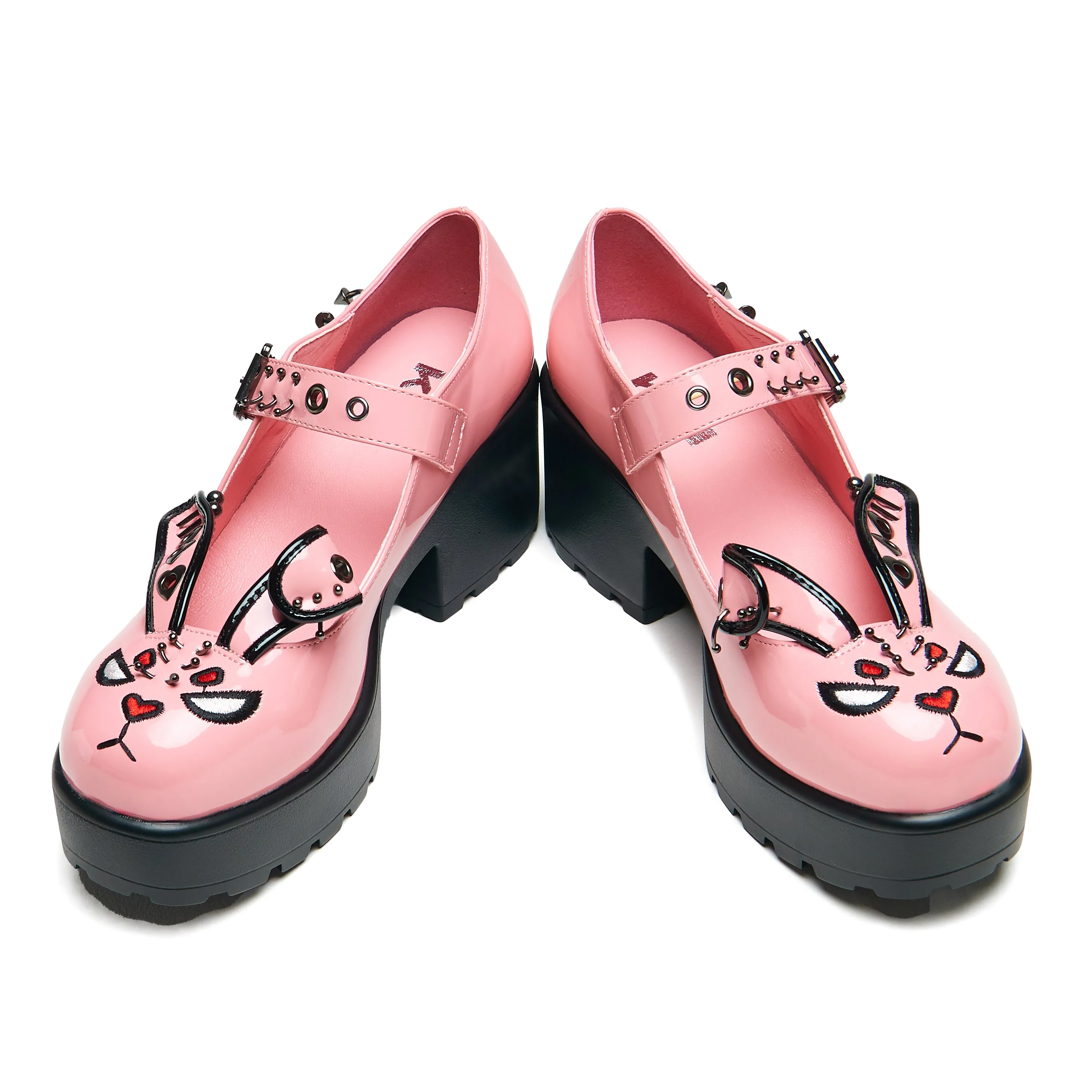 Tira Pink Mary Janes ‘Raver Bunny Edition’