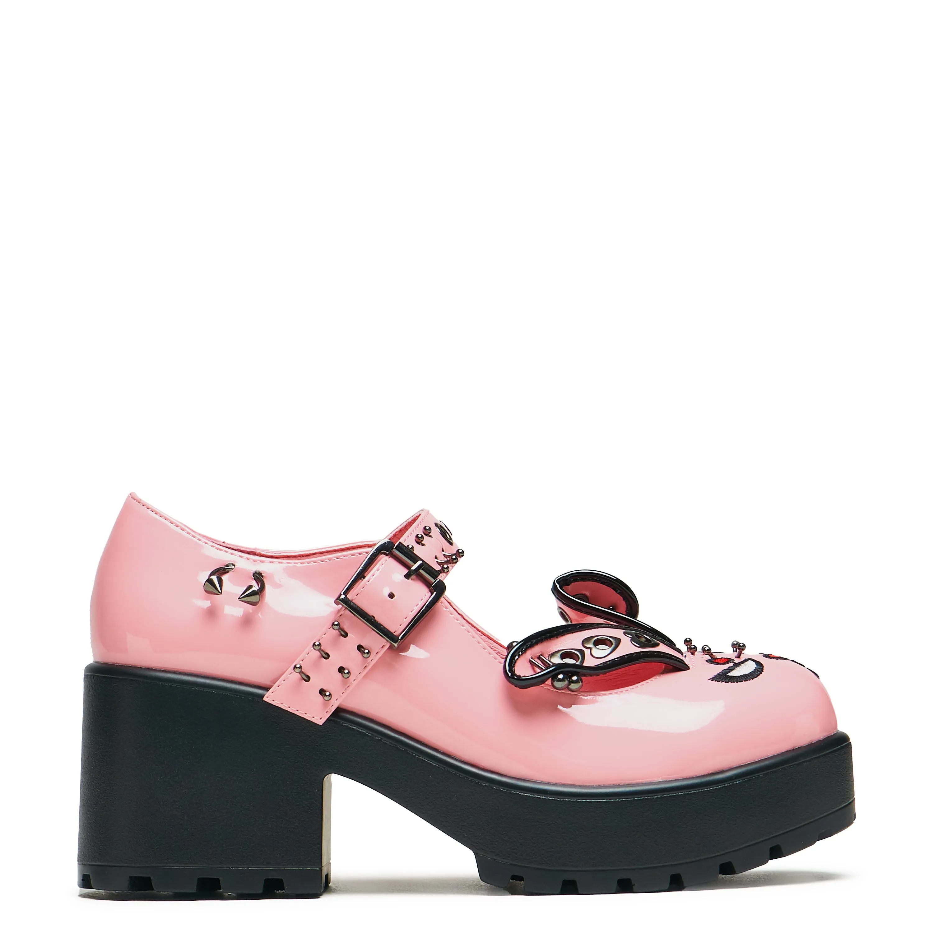 Tira Pink Mary Janes ‘Raver Bunny Edition’