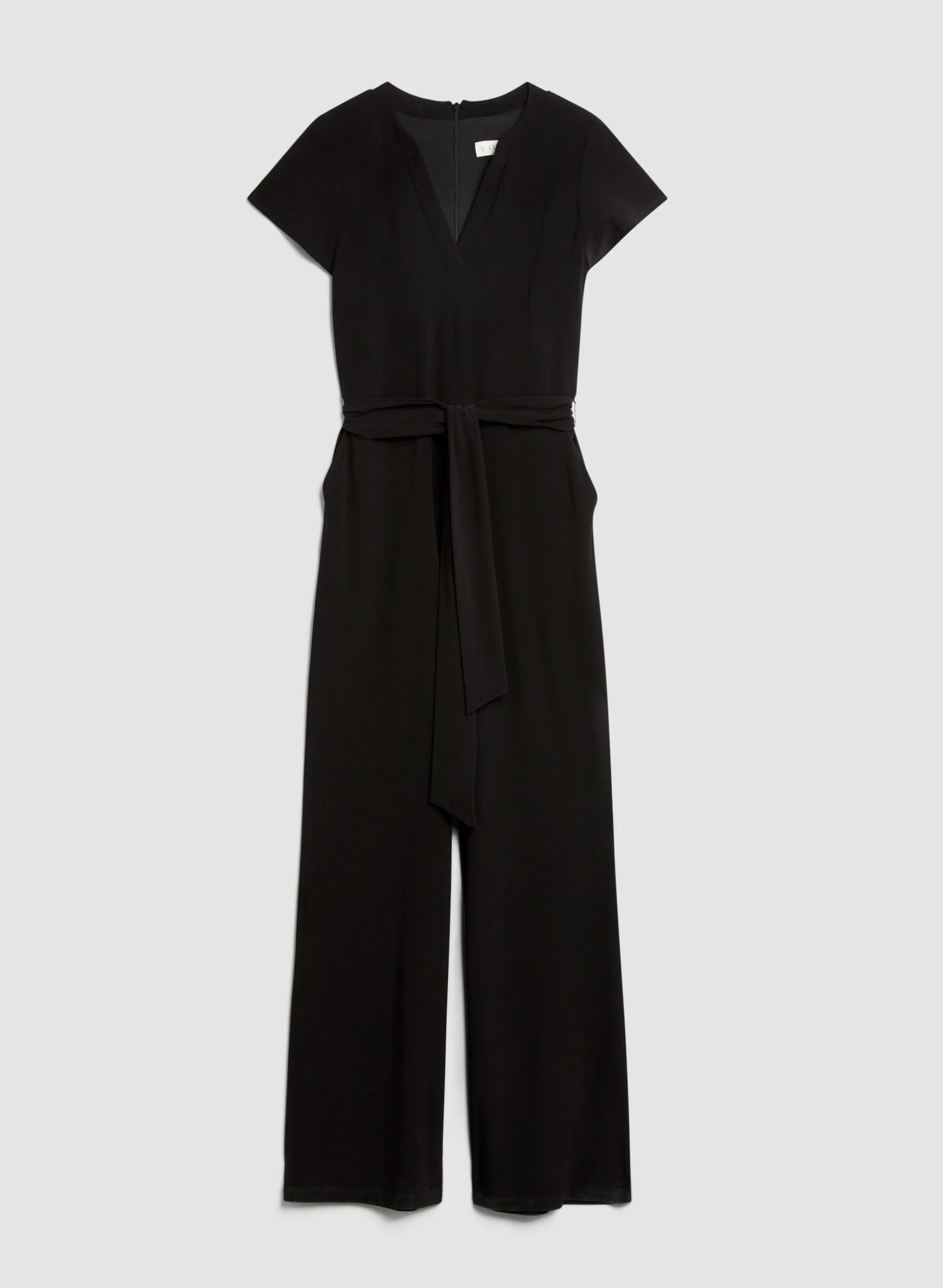Wide Leg V-Neck Jumpsuit