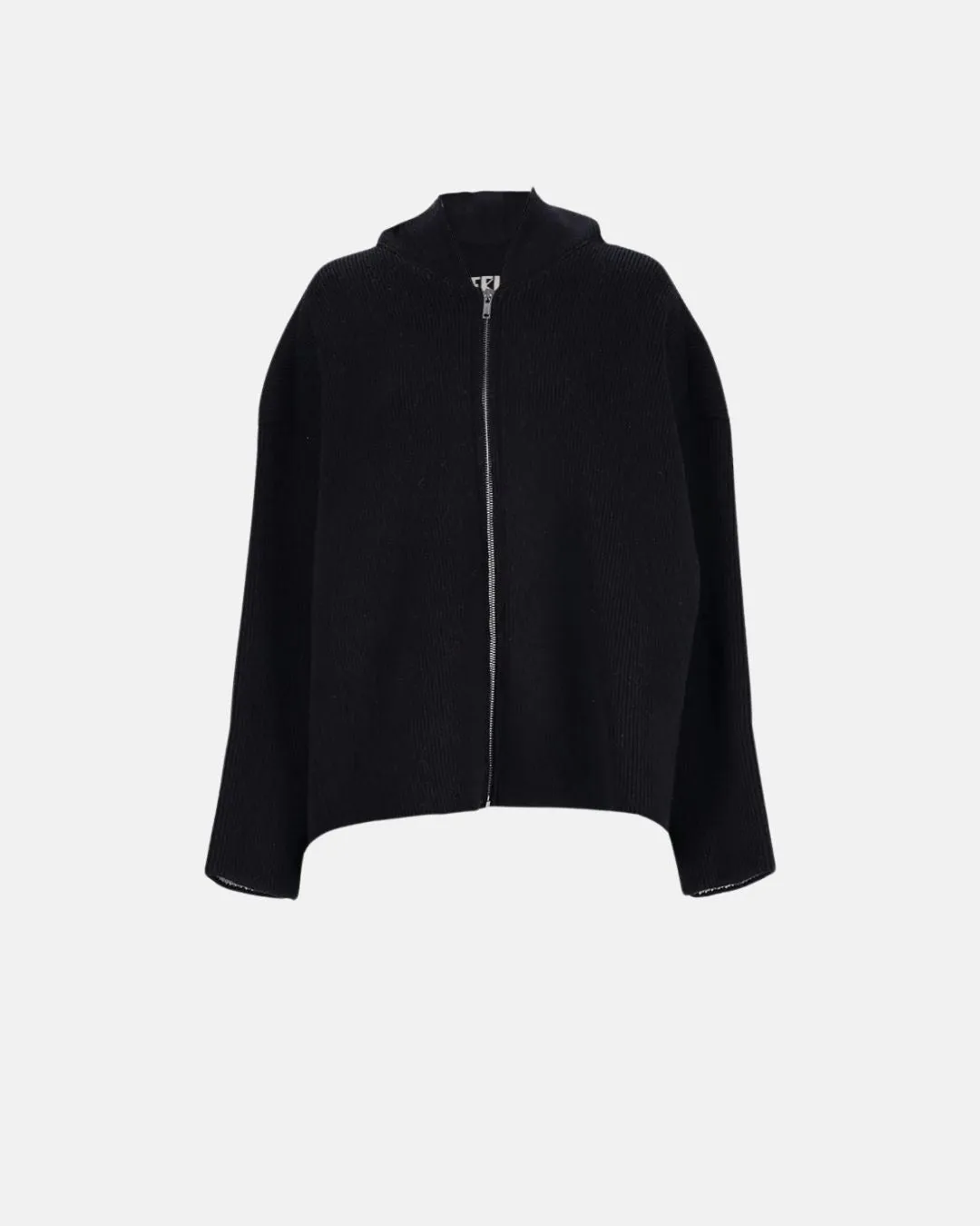 Zipped Hooded Jacket Black/Pearl